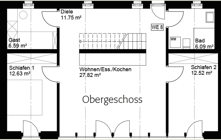 Familienwohnung Maisonette